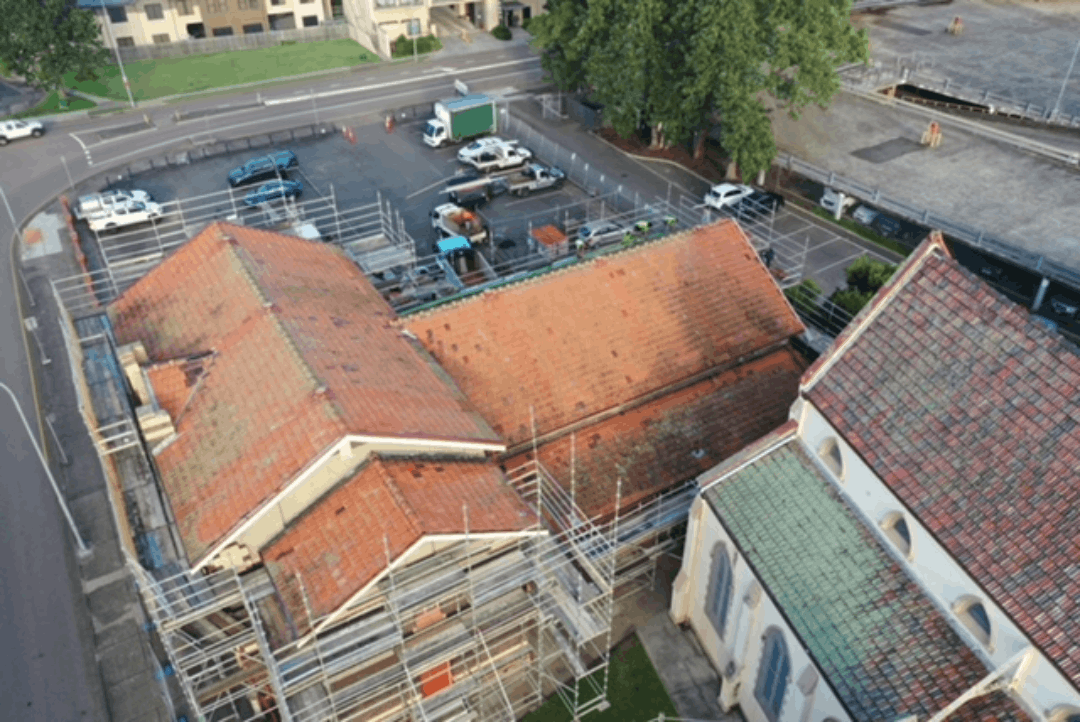 before fixing the roof